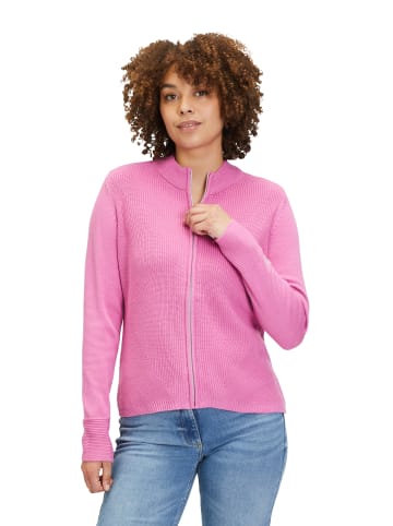 Betty Barclay Strick-Cardigan mit Strickdetails in Super Pink