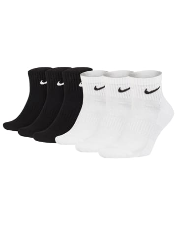 Nike Socken 6er Pack in Schwarz/Weiß