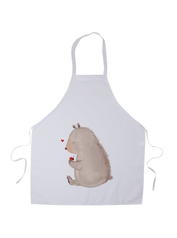 Mr. & Mrs. Panda Latzschürze Bär Marienkäfer ohne Spruch in Weiß