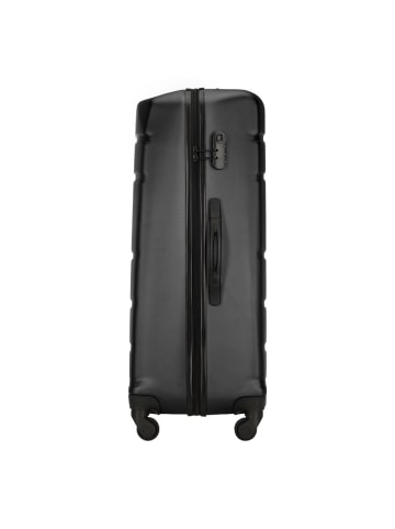 Wittchen Large suitcase and cosmetic case made of textured in Black