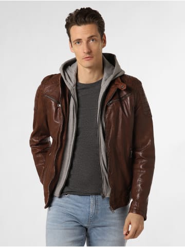 Finshley & Harding Lederjacke in braun