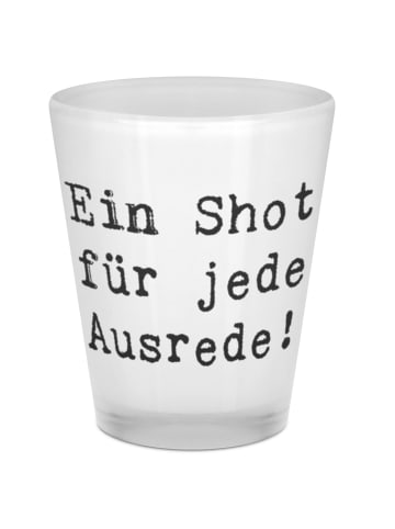 Mr. & Mrs. Panda Schnapsglas Spruch Schnapsglas Ausrede mit Spruch in Transparent