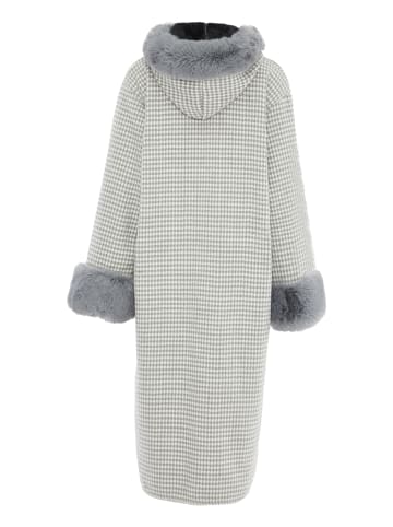 fraully Damen Poncho in Hellgrau