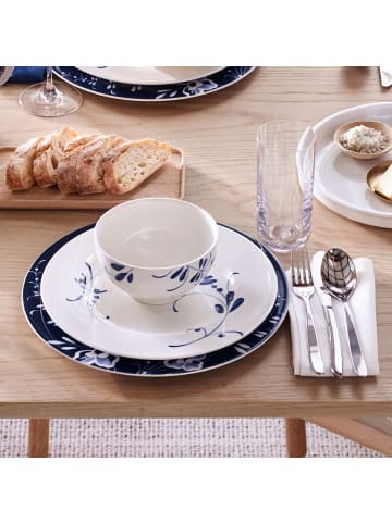 Villeroy & Boch 4er Set Bols Vieux Luxembourg Brindille 750 ml in weiß-blau