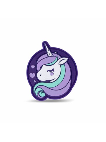 Belmil Velcro Rubber Patch Purple Unicorn