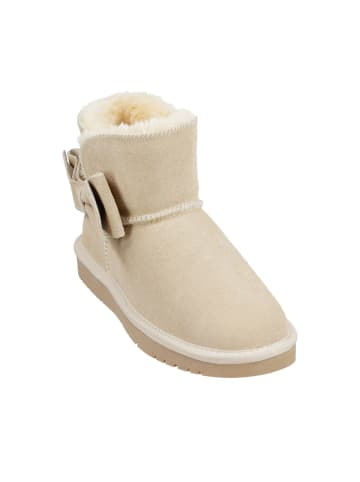 BIOSOFT Hausschuhe Winterboots Midi in Taupe