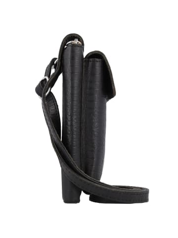 Cowboysbag Bonanza Garston Handytasche Leder 9 cm in croco black