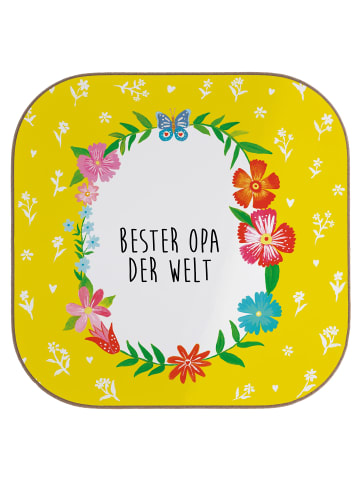 Mr. & Mrs. Panda Untersetzer Opa mit Spruch in Weiß