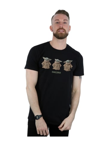 F4NT4STIC T-Shirt Star Wars The Mandalorian Baby Yoda in schwarz