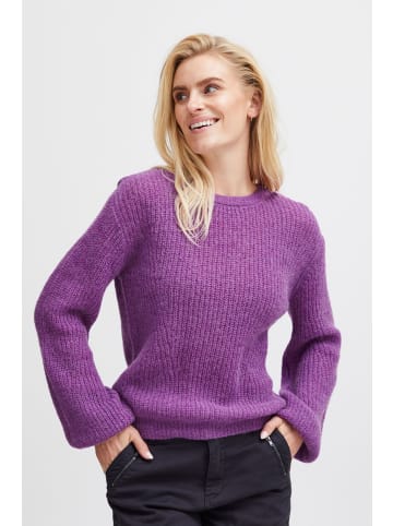 PULZ Jeans Strickpullover PZIRIS Boatneck Pullover 50206779 in lila