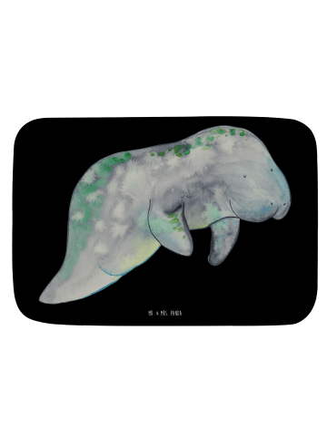 Mr. & Mrs. Panda Badteppich Seekuh Chillen ohne Spruch in Schwarz