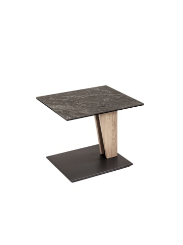 58 aufm Kessel BEISTELLTISCH Cella 55x47x47 höhenverstellbar Wildeiche/Nero