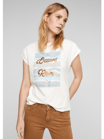 s.Oliver T-Shirt kurzarm in Creme