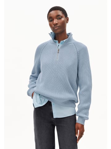 armedangels Strickpullover Troyer Vanisé in hellblau - 0001