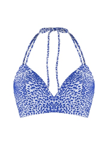 LINGADORE Triangel Bikini top Blau weiss Druck