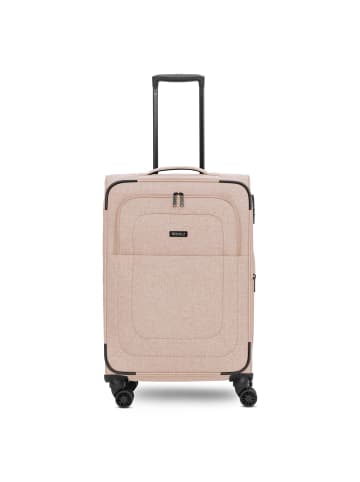 Redolz Essentials 12 MEDIUM 4-Rollen Trolley 67 cm mit Dehnfalte in beige