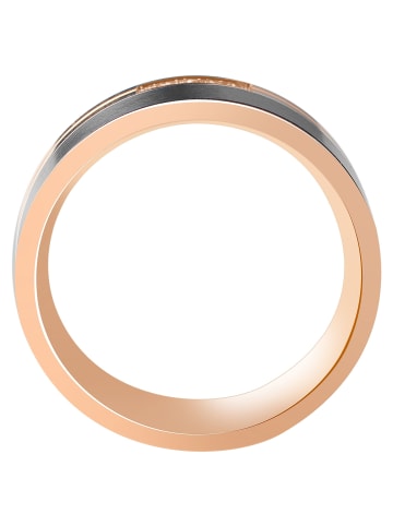 Adeliás Damen Ring aus Edelstahl mit Strass Steinchen in schwarz