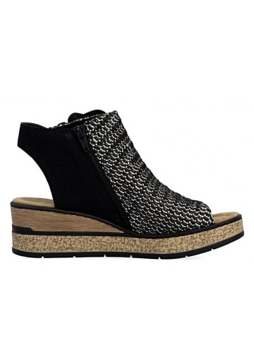 rieker Keilsandalette  in Schwarz