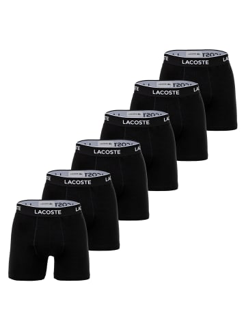 Lacoste Boxershort 6er Pack in Schwarz