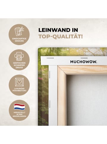 MuchoWow Leinwand bilder Tropischer Wasserfall (BxH)