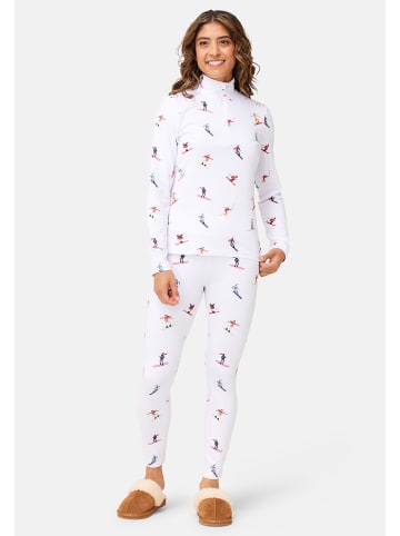 Krimson Klover Baselayer-Legging Multi Skiers in white