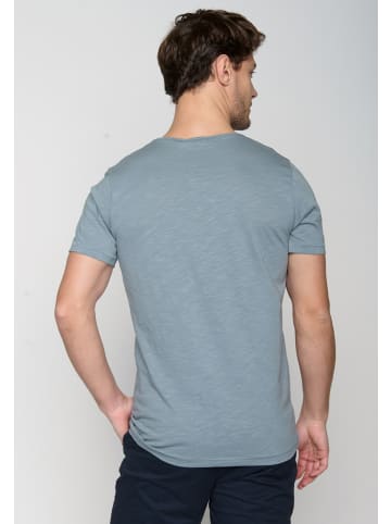 GreenBomb T-Shirt Basic in Grey Blue