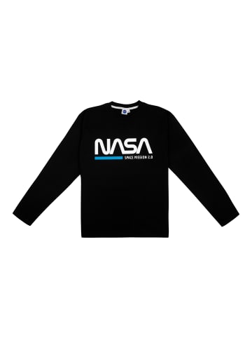 United Labels NASA Schlafanzug Pyjama Set Langarm in grau/schwarz