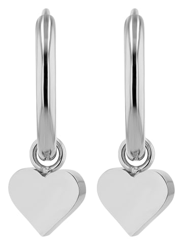 Adeliás Damen Anhänger – Herz Herzanhänger aus Edelstahl in silber