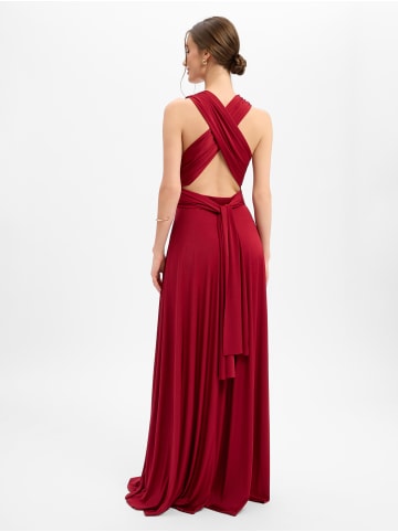 Marie Lund Kleid in bordeaux - 0001