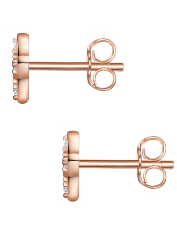Glanzstücke München Ohrstecker Stern Sterling Silber Zirkonia in roségold