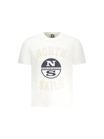 North Sails Weißes Baumwoll-T-Shirt