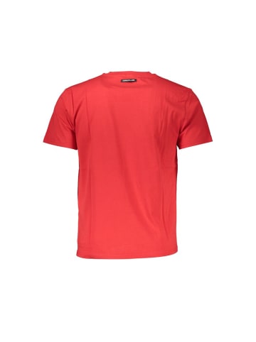 cavalli CLASS Rotes Baumwoll-T-Shirt