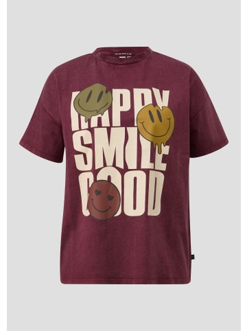 QS T-Shirt in 39D1_bordeaux
