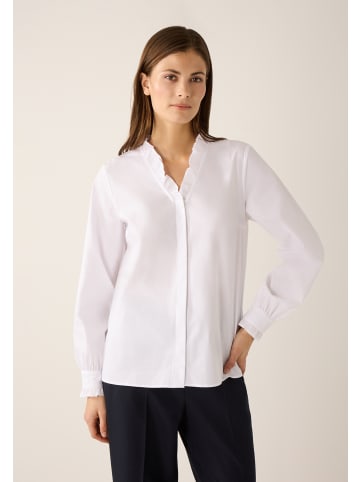 More & More feminine Stretch-Langarmbluse in white