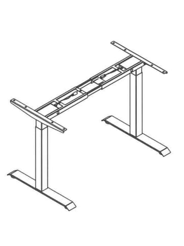 58 aufm Kessel SCHREIBTISCH höhenverstellbar elektrisch Edithe 140x90 weiß/sandeiche