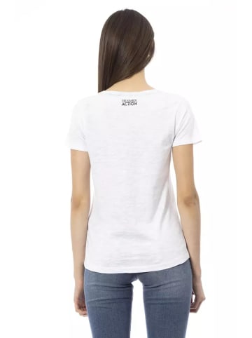 Trussardi Action Schwarz Weiß Baumwolle Tops & T-Shirt