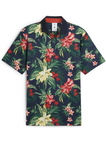 Puma Polo "X PTC Floral Polo" in Blau