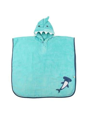 Schlummersack Frottee Badeponcho in Hellblau