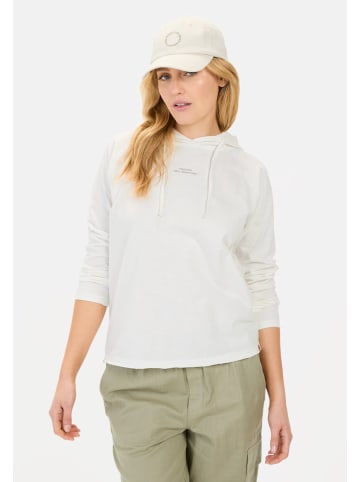 Camel Active Hoodie aus reiner Baumwolle in Milchweiß