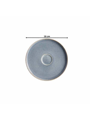 Ritzenhoff & Breker 6er Set Kaffeeuntertassen Skagen Stone ø 16 cm in grau