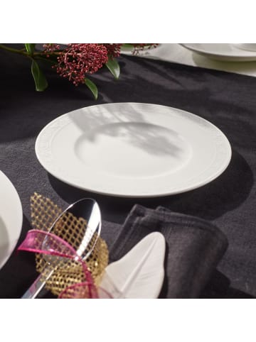 Villeroy & Boch 6er Set Brotteller White Pearl in ø 18 cm in weiß