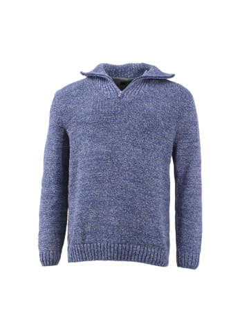 Ragman Troyer Tweed in Blau mel