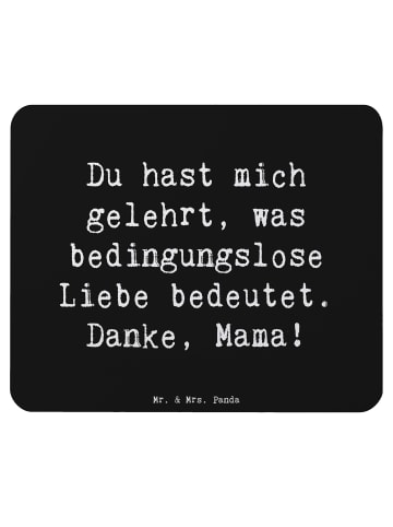 Mr. & Mrs. Panda Mousepad Spruch Mama Liebe mit Spruch in Schwarz