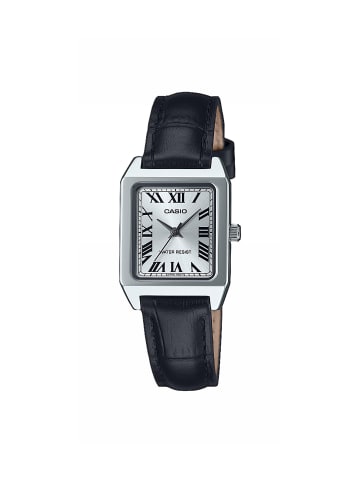 Casio Damenarmbanduhr Leder Edelstahl 22mm