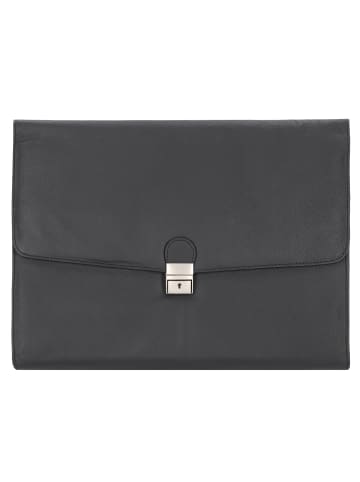 Alassio Udine Aktenmappe Leder 39 cm in schwarz