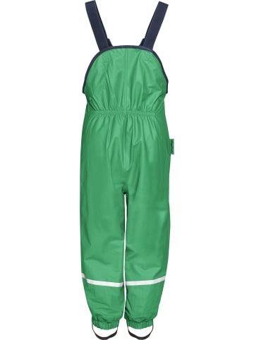 Playshoes Kinder Regenhose "Fleece-Trägerhose" in Grün