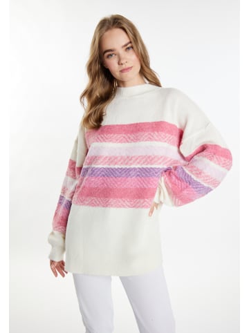 IZIA Pullover in Weiss Mehrfarbig