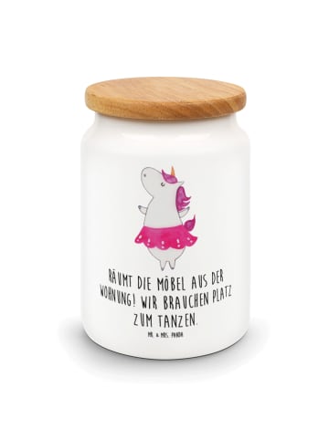 Mr. & Mrs. Panda Kaffeedose Einhorn Ballerina mit Spruch in Weiß