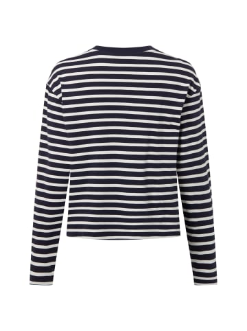 Marc O'Polo DENIM Langarmshirt in marine weiß