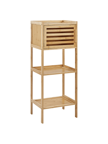 Beliani Badezimmerregal BECKLEY in Braun - (W) 36 x (H) 91 x (L) 30 cm